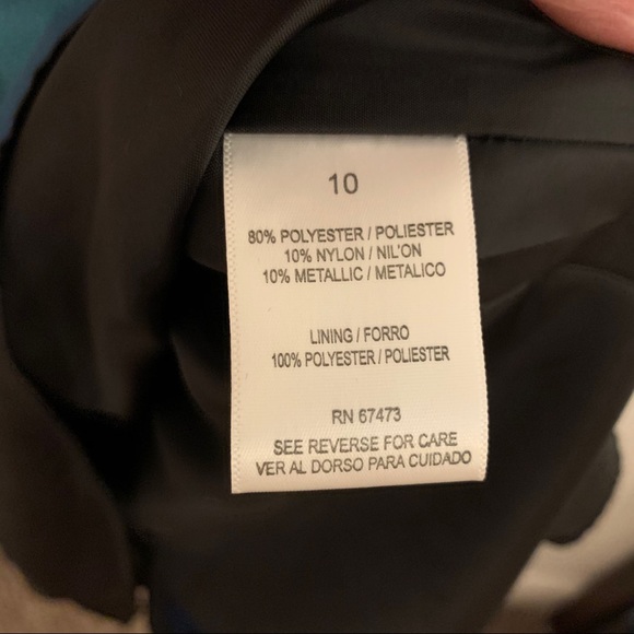 Blue/Teal Sparkle Party Dress Size 10 Perfect! - Picture 7 of 7